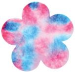 Color Diffusing Flowers (4 shapes, 80 flowers total)