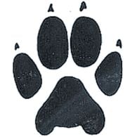 Wolf Track Rubber Stamp