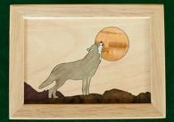Wolf Wood Box (4