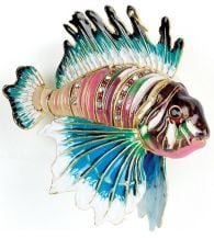 Lion Fish Enamel Ornament