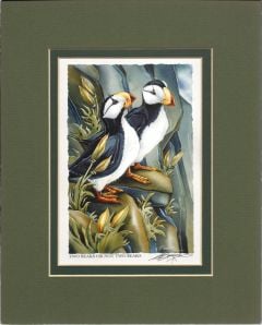 Puffins Two Beaks Or Not Two Beaks Print