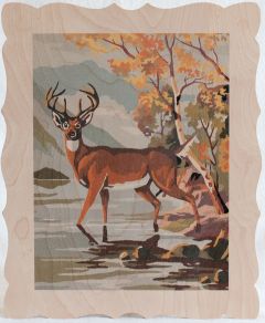 Deer By Autumn Lake Artboard