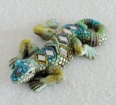 Mosaic Lizard Figurine