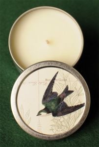 Swallow In Flight Scented Candle Tin