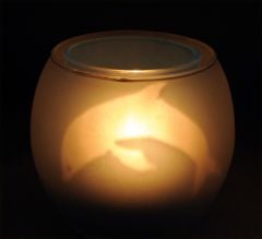 Dolphin Tri-Candle Holder