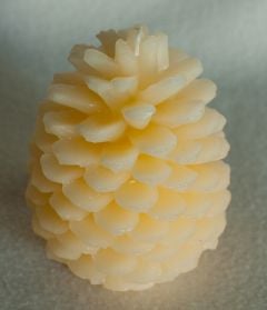 Ivory Pinecone Candle
