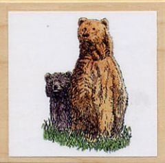 Bear (Grizzly) Rubber Stamp