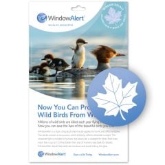 Bird-Saving Window Decal Pack (Maple Leaf-Shape)