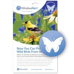 Bird-Saving Window Decal Pack (Butterfly-Shape)