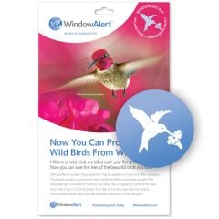 Bird-Saving Window Decal Pack (Hummingbird-Shape)