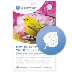 Bird-Saving Window Decal Pack (Aspen Leaf-Shape)