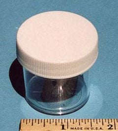 Specimen Jar (Clear Plastic, 1 Fluid Ounce).