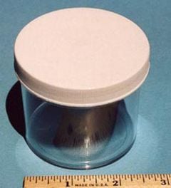 Specimen Jar (Clear Plastic, 4 Fluid Ounces)