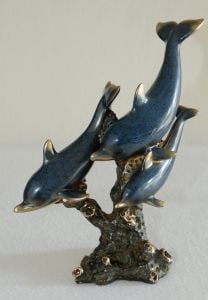 Dolphins Stonecast™ Sculpture