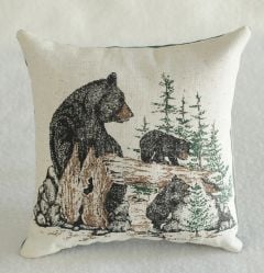 Black Bear & Cubs Balsam Pillow
