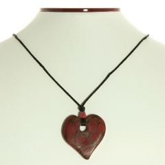 Ecuadoran Tagua Heart Necklace