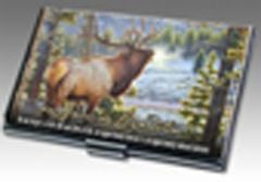 American Elk Business Card Holder