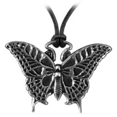Pewter Butterfly Necklace.