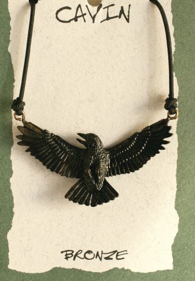 Crow Bronze Pendant (Wildlife In Bronze).
