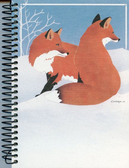 Red Foxes (Spiral-Bound Journal)