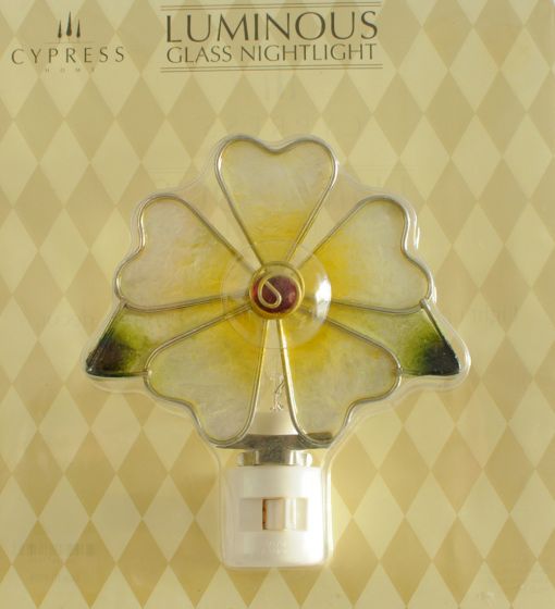 Floral Glass Nightlight