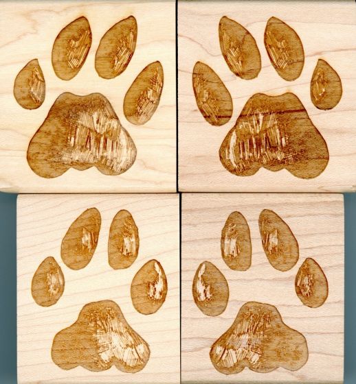 Bobcat Track Stamp Collection (Discounted Set of All 4 Track Stamps)