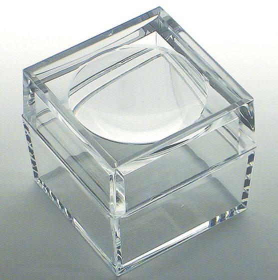 Clear Lucite Magnifying Box (Small)