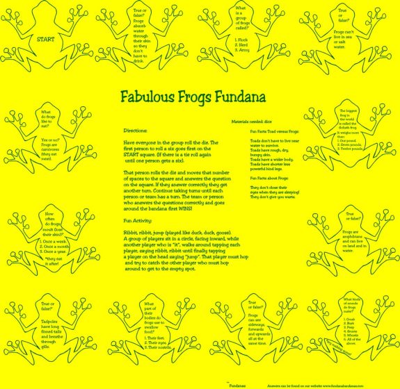 Fabulous Frogs Scarf (Fundana® Bandana)