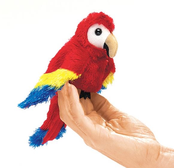 Macaw (Scarlet) Finger Puppet