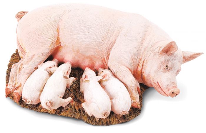 Sow (With Piglets) Model