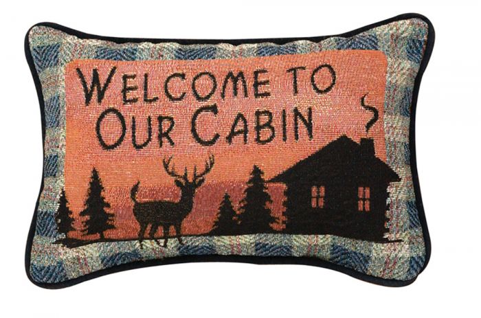 Welcome To Our Cabin Pillow