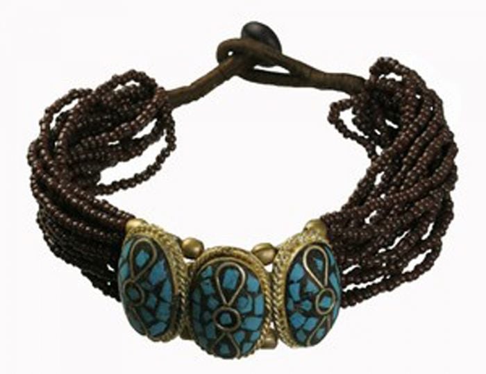 Tibetan Naga Tribal Bracelet (Black)