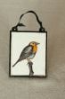 Painted Metal Robin Wall Plaque.