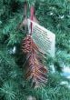 Redwood Needles & Cone Copper Ornament