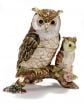 Owl & Chick Bejeweled Enamel Trinket Box