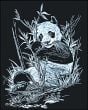 Panda Engraving Kit (Silver Foil Background)