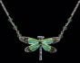 Radiant Gossamer Wing Dragonfly Necklace