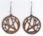 Branches Small Walnut Wood Earrings