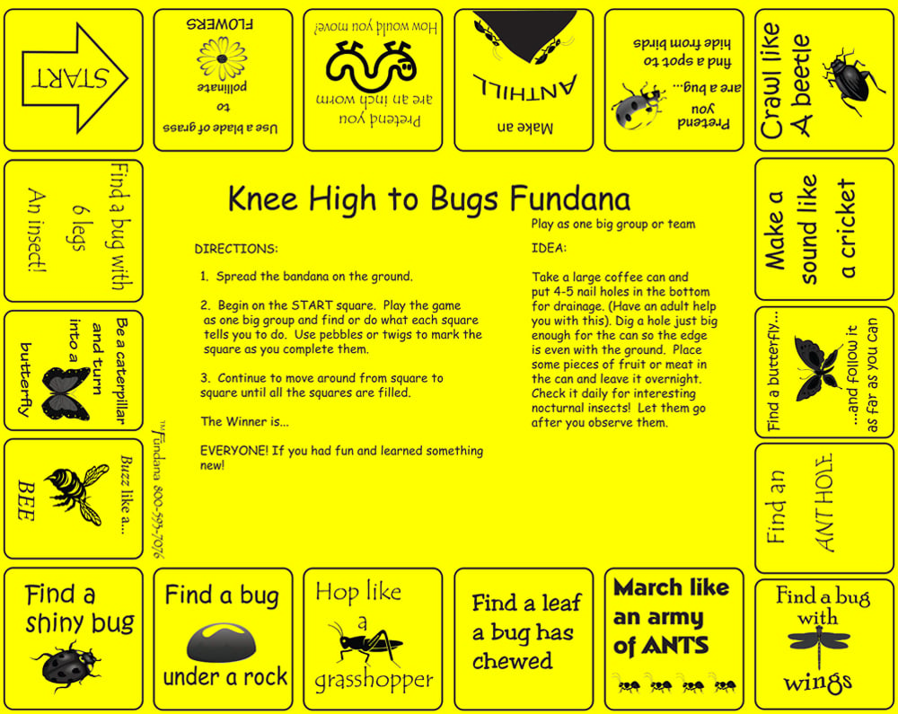 Knee High to Bugs Scarf (Fundana® Knee High Bandana)