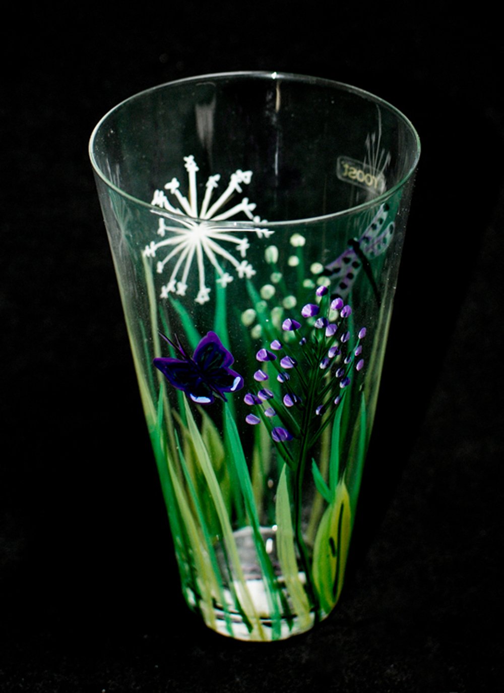 Painted Meadow Glass (Tall)