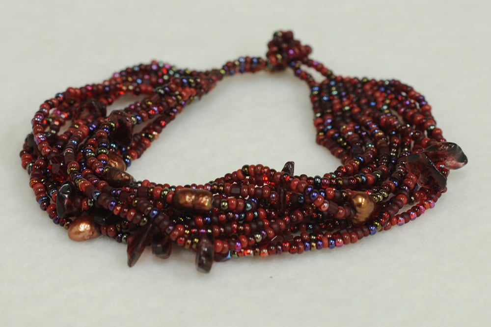 Mayan Beaded Multi-Strand Bracelet