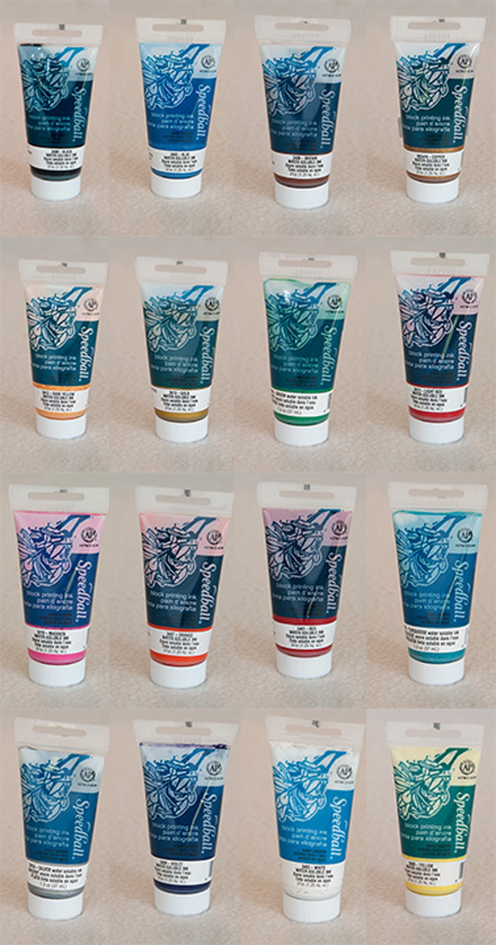 Block Printing Ink (16 Color Collection)