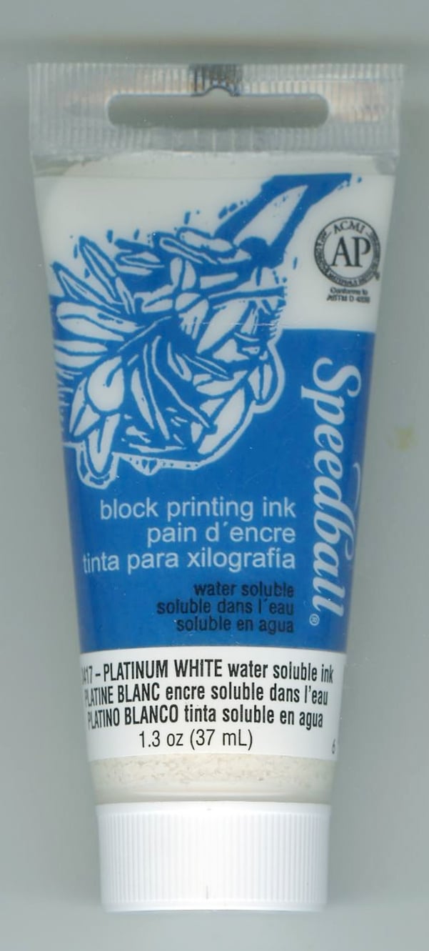Platinum White Block Printing Ink (1¼ oz)