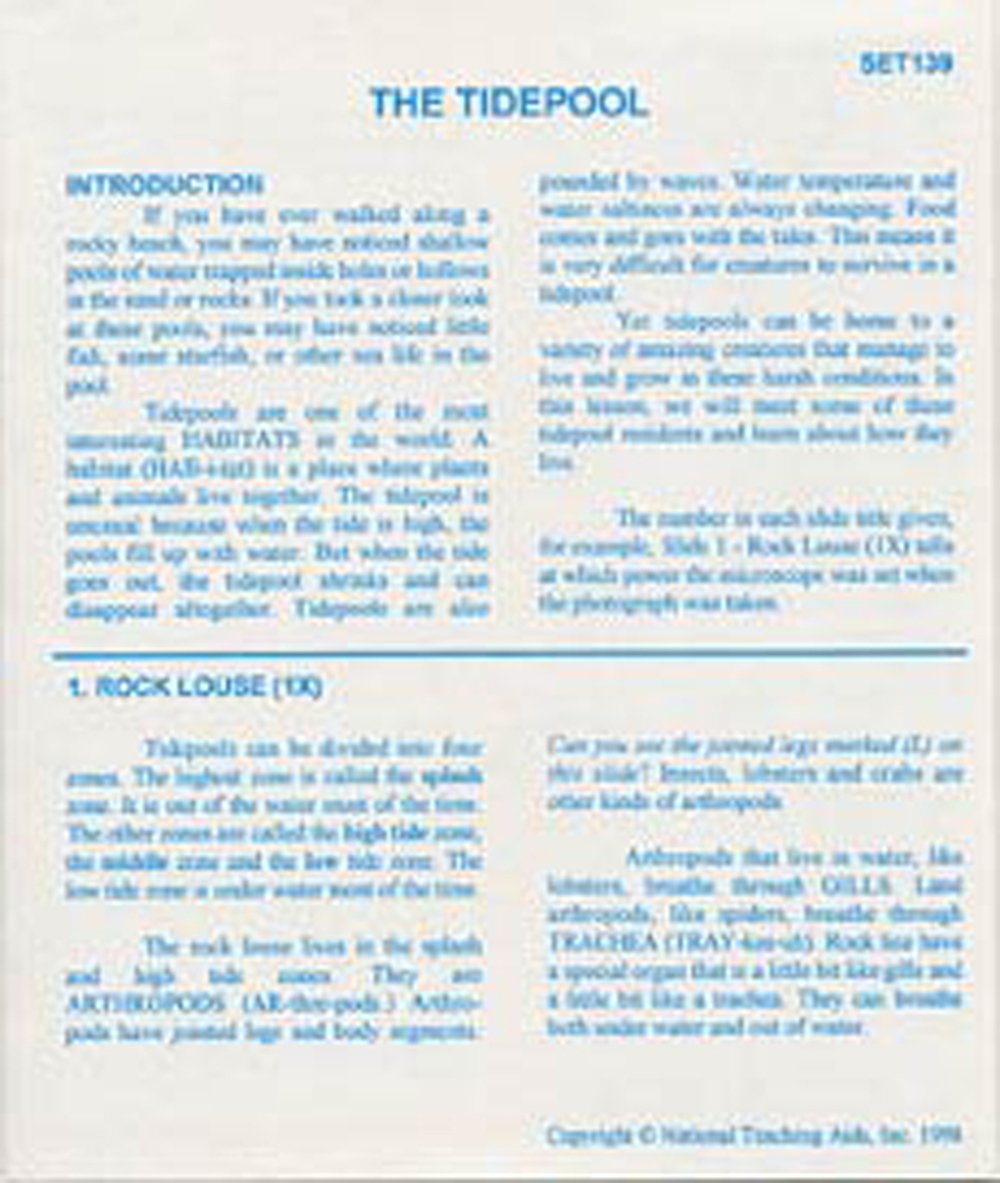 Tidepool, The (Microslide® Lesson Set)