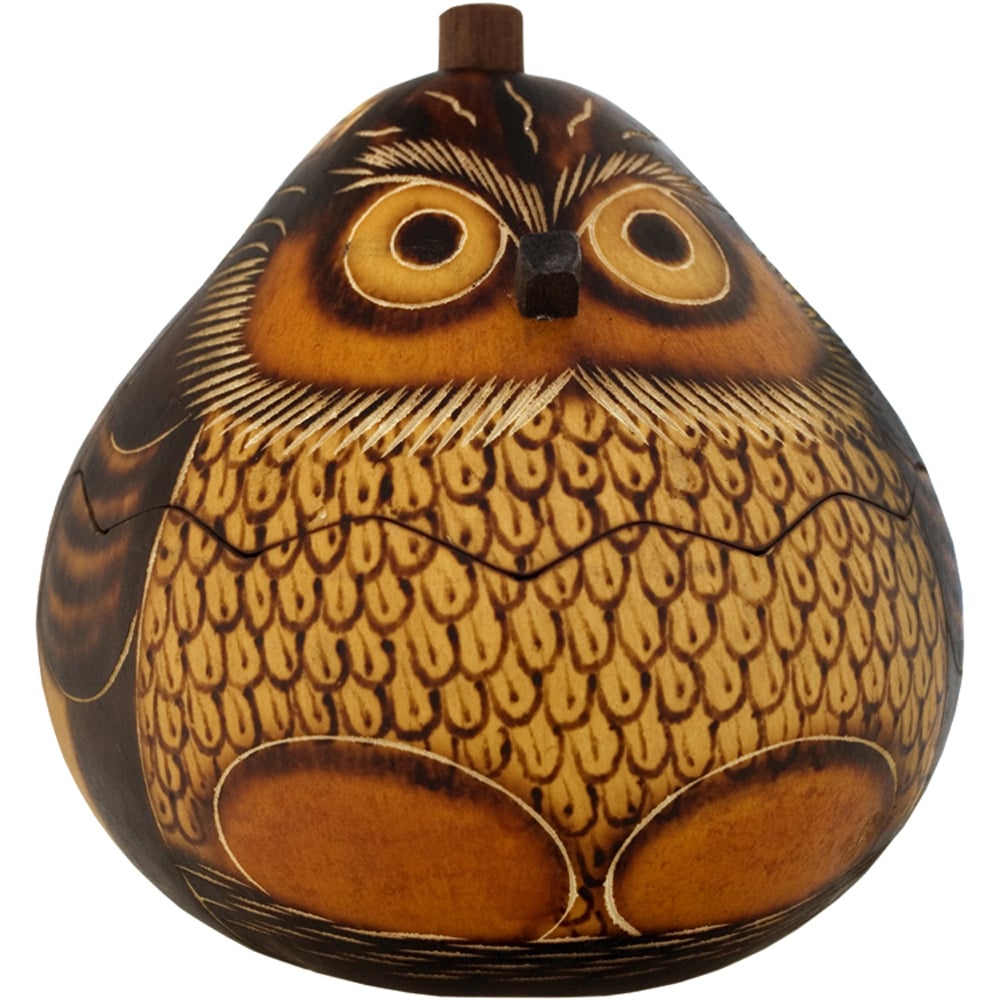 Owl Gourd Box