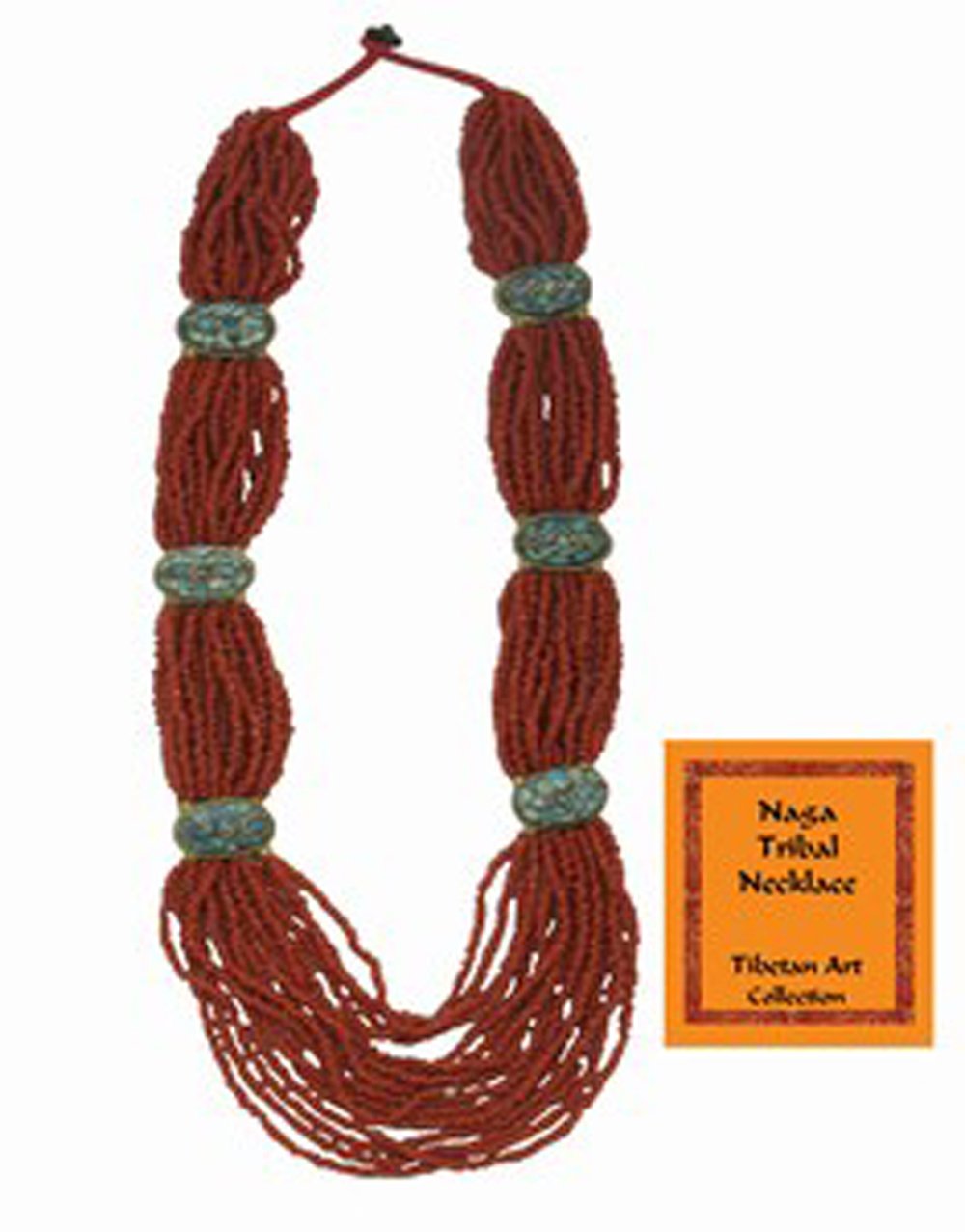 Tibetan Naga Tribal Necklace (Red)
